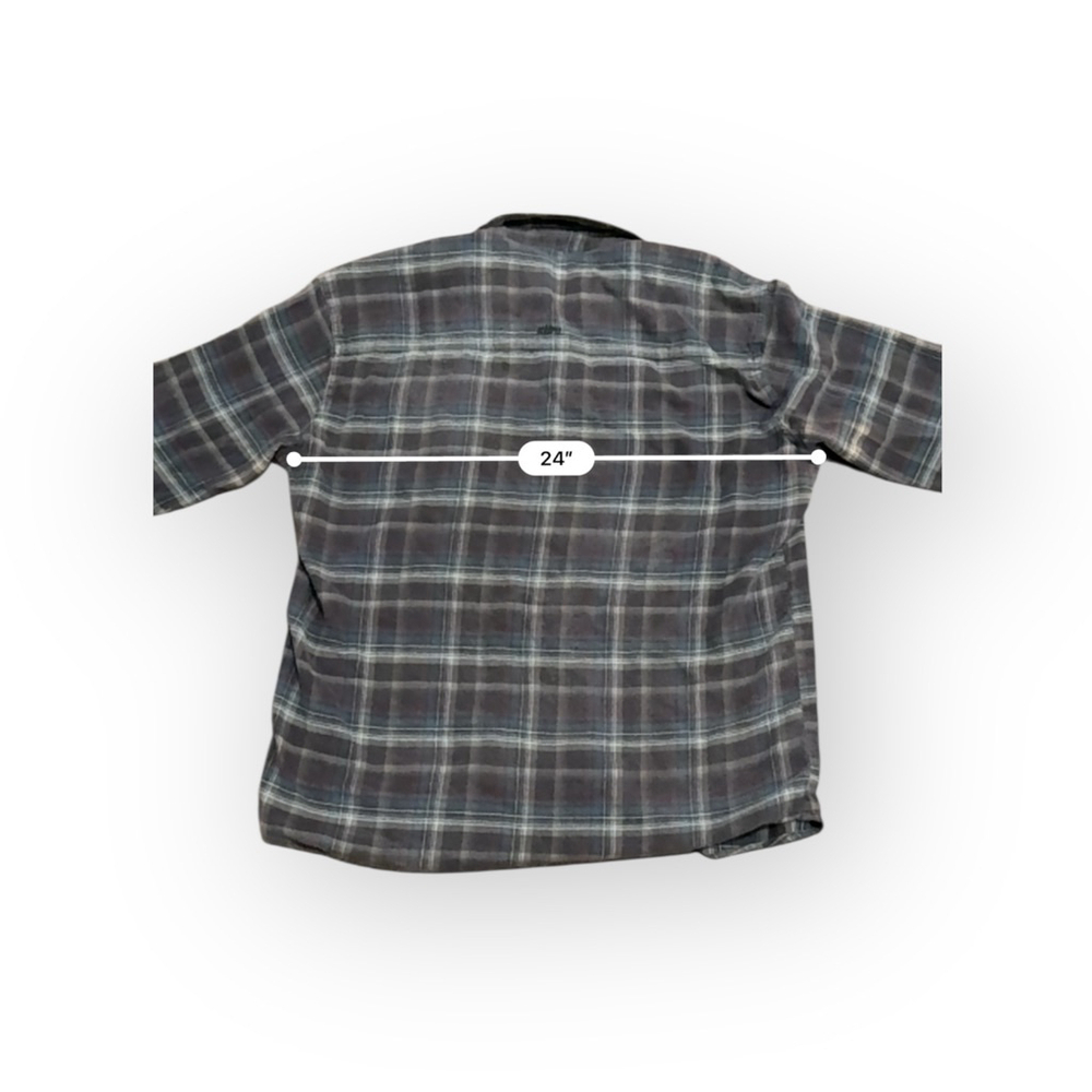 KÜHL Mens Grey/Blue Plaid Casual Button Down Pocket Shirt Sz XXLarge​ - Picture 6 of 8